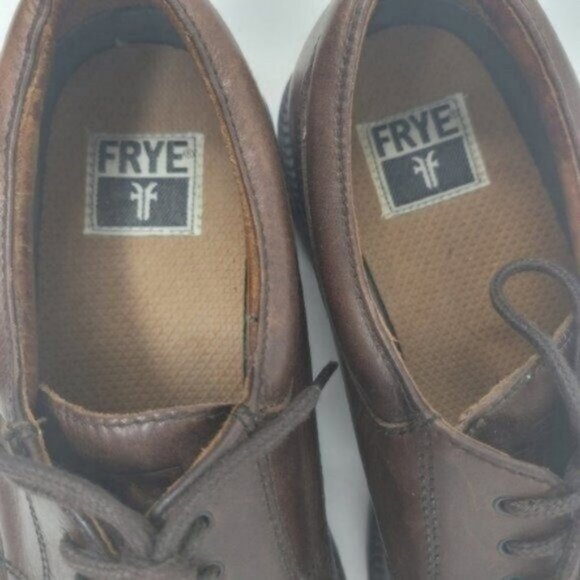 Frye | Mens Taylor Lace up Leather Oxford Shoes Brown main image 4